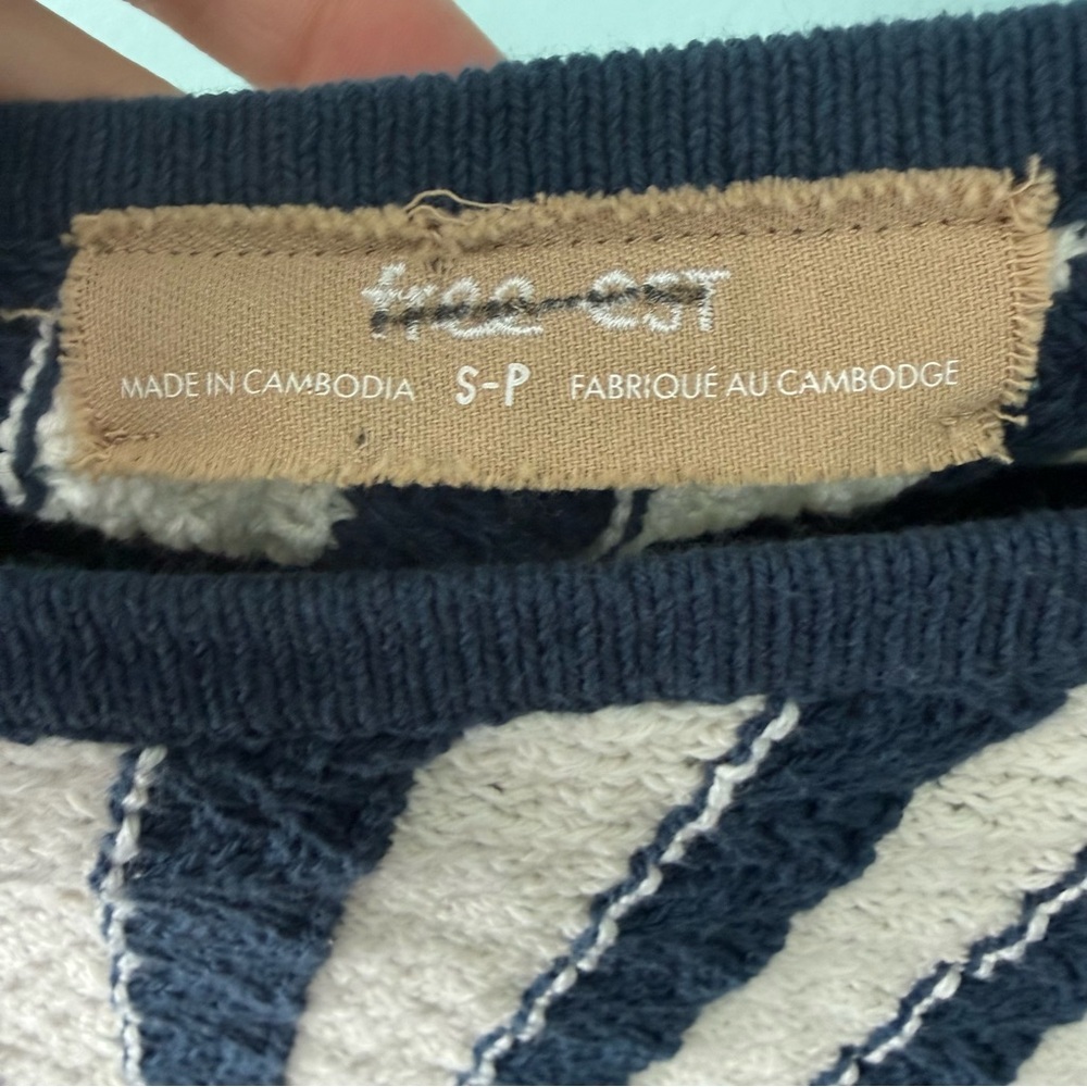 Free People Joan Fauxchet Crochet Set Size S One Shoulder Top Low Rise wide Leg - Picture 7 of 16